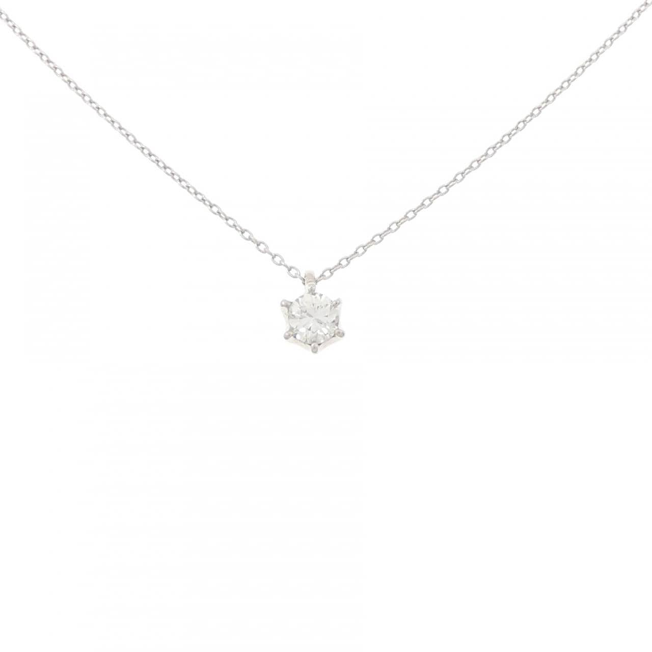 PT900/PT850 ソリティア ダイヤモンド ネックレス 0.300CT