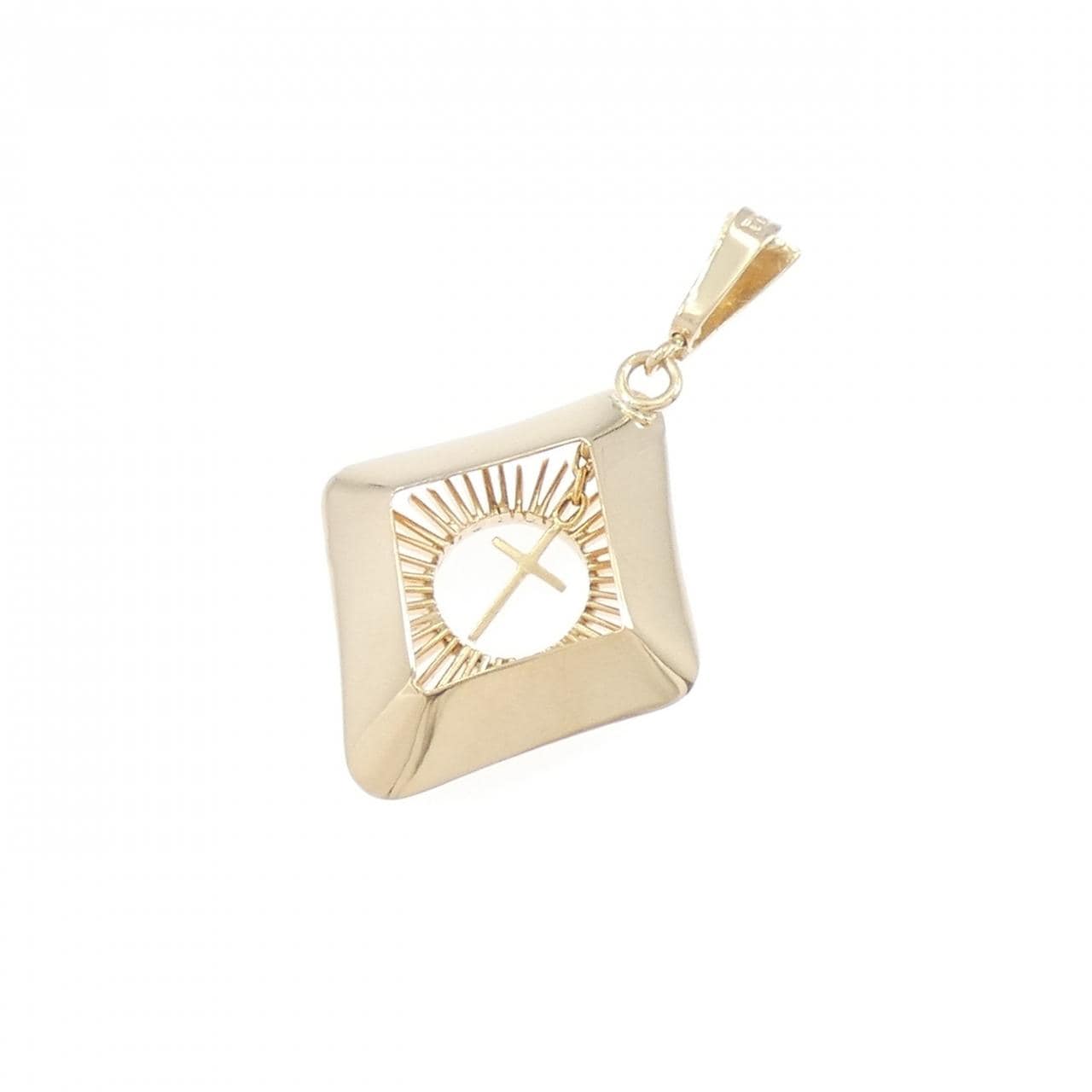 K18YG クロス ペンダント