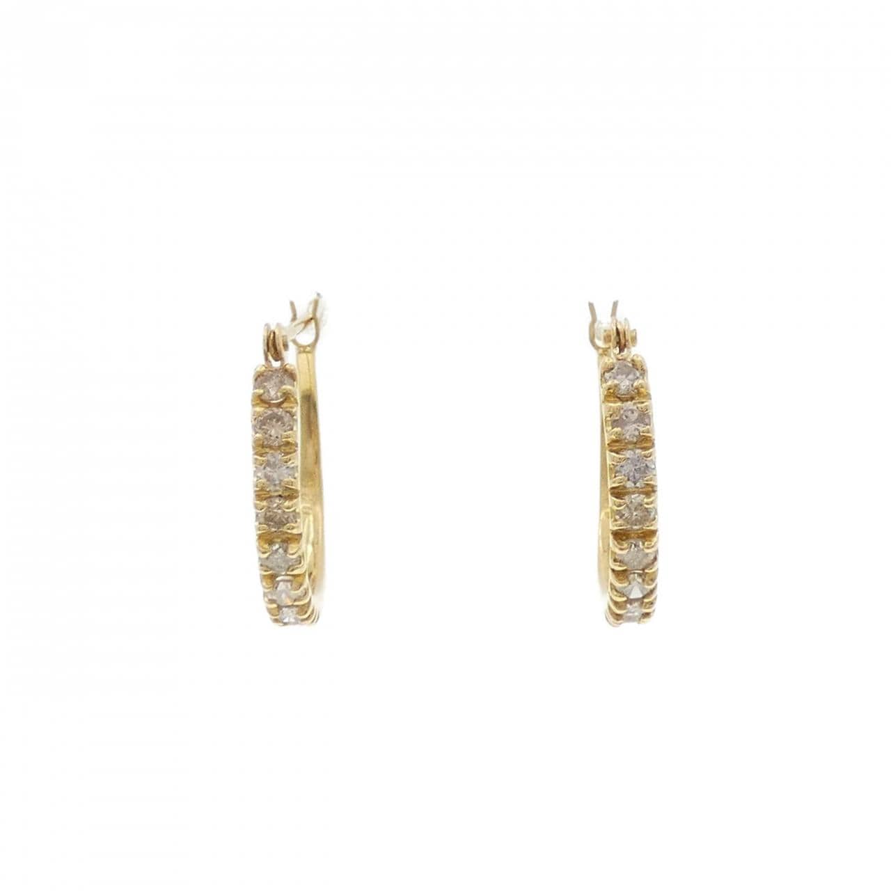 K18YG ダイヤモンド ピアス 0.50CT