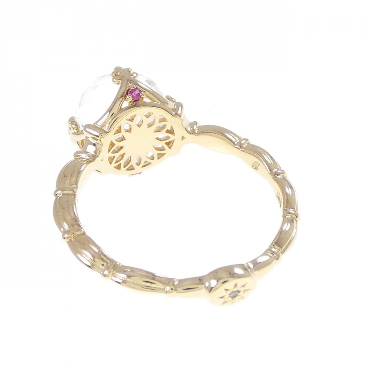 K18YG カラーストーン リング