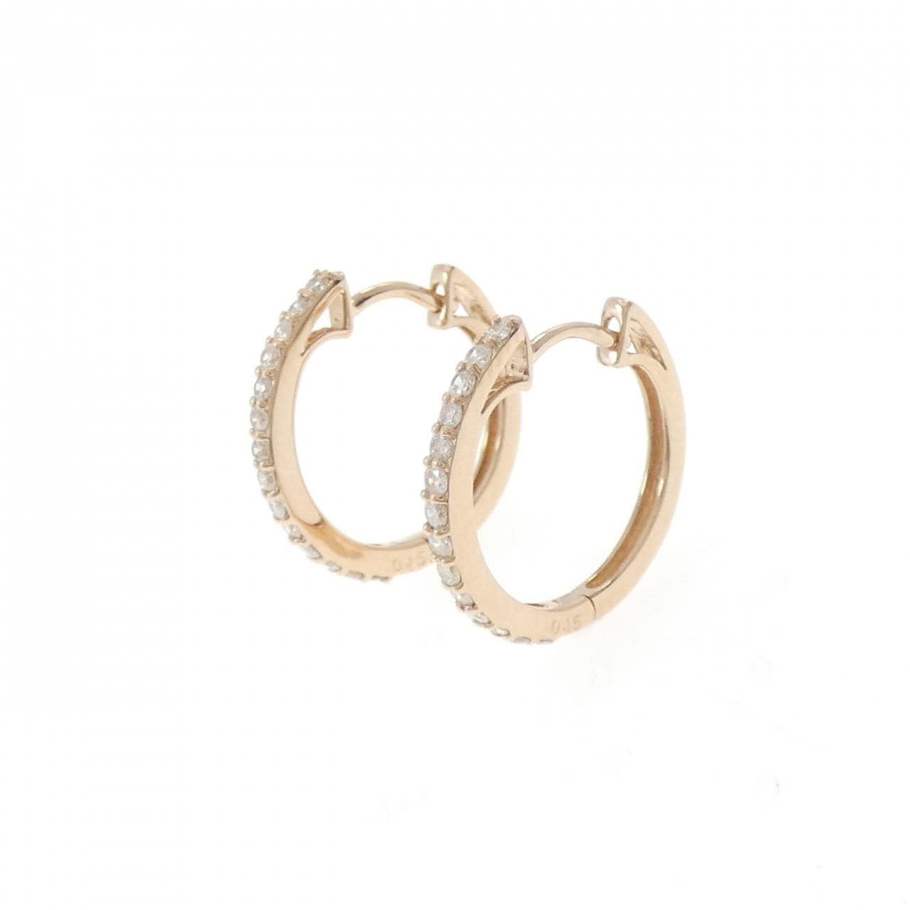 K18PG ダイヤモンド ピアス 0.30CT