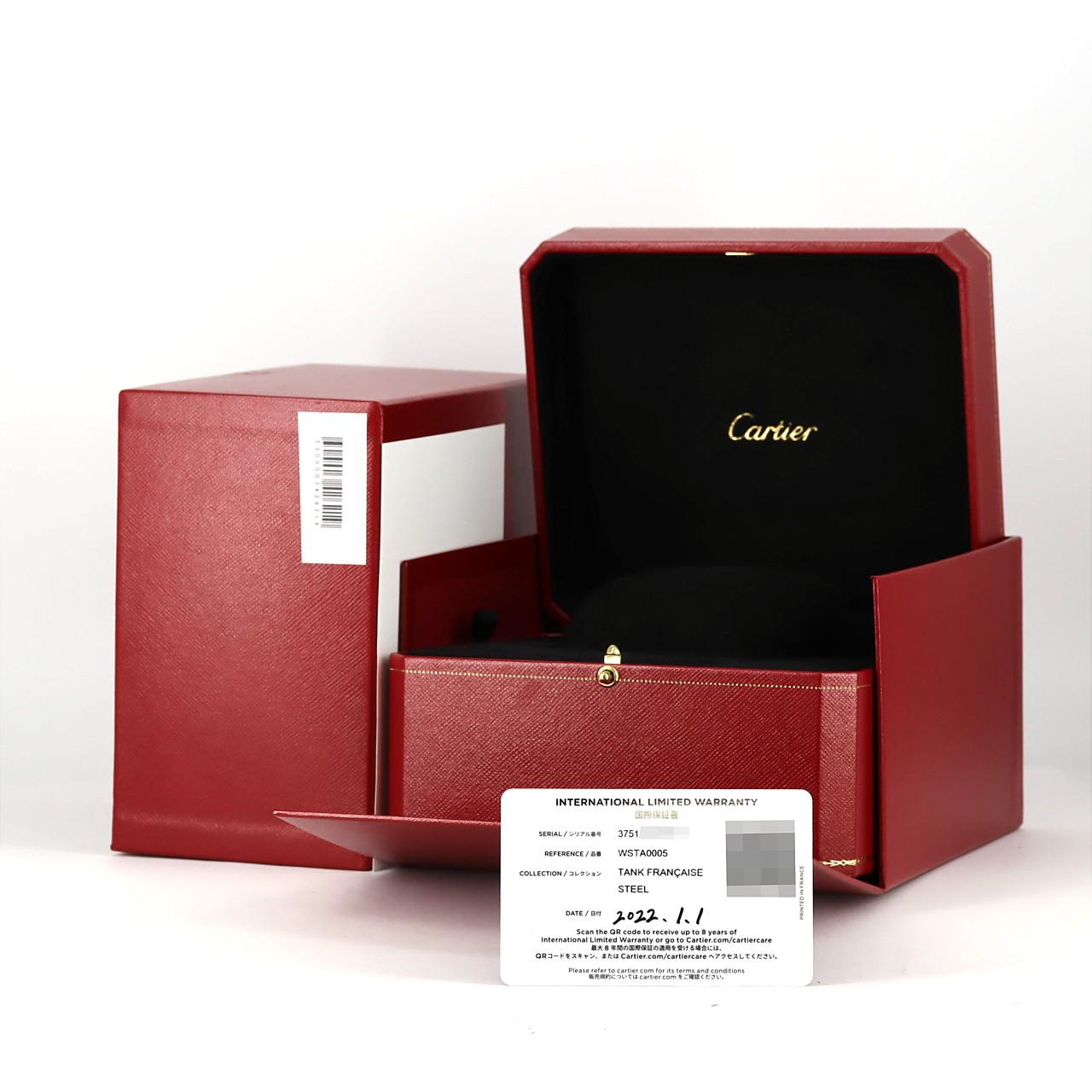 カルティエ タンクフランセーズMM WSTA0005 SS クォーツ