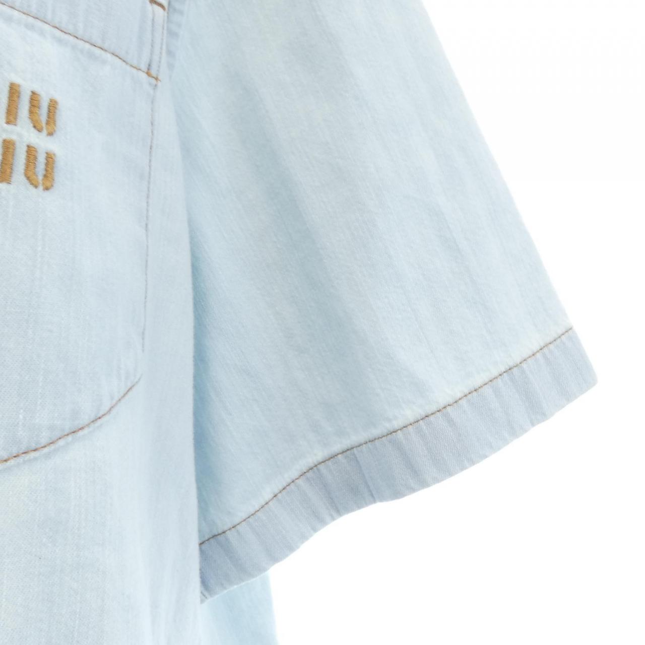 ミュウミュウ MIU MIU GWC107 SOOO 14HY S/Sシャツ