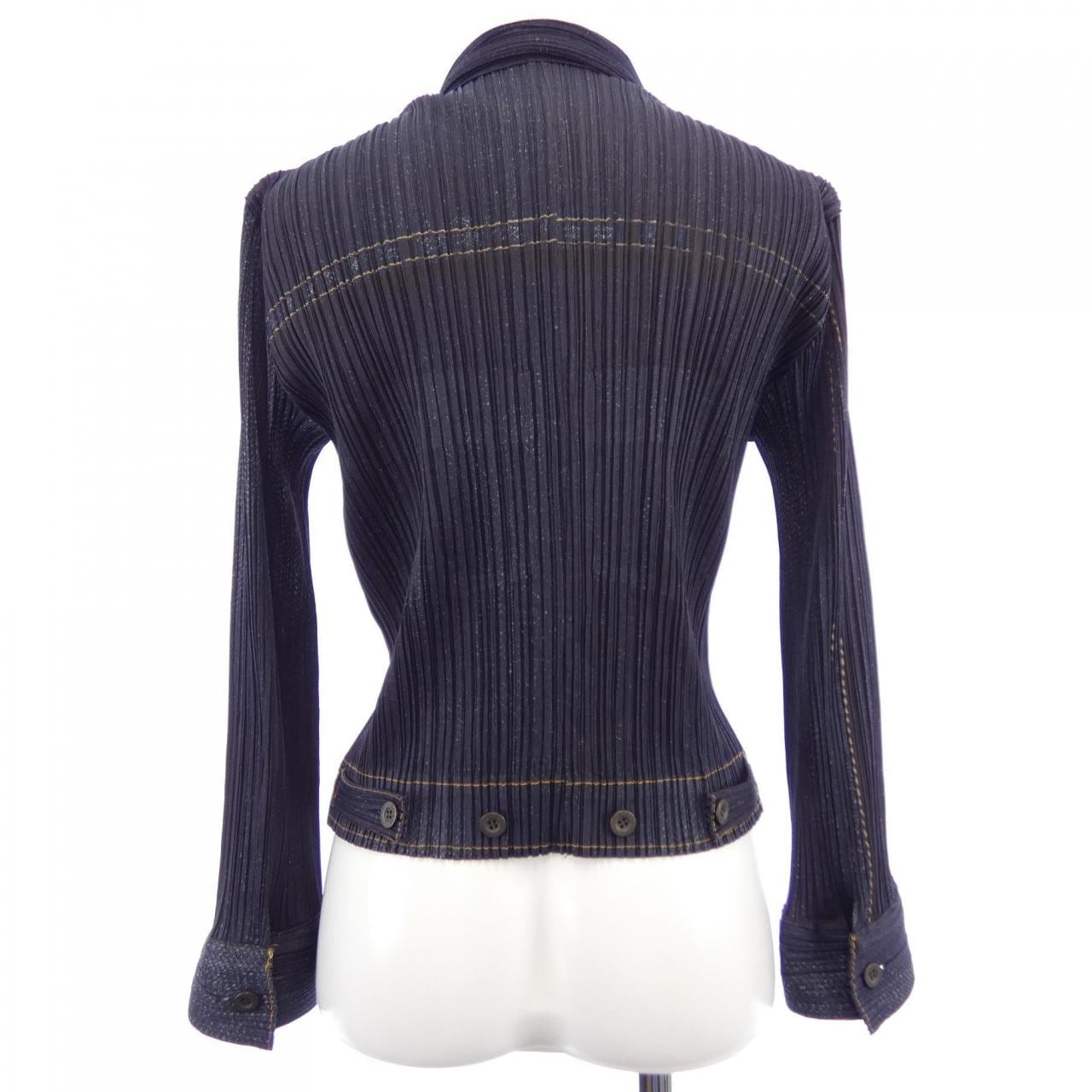 【ヴィンテージ】プリーツプリーズ PLEATS PLEASE 2002デニム転写プリント PP23-JD921 7557092 ジャケット