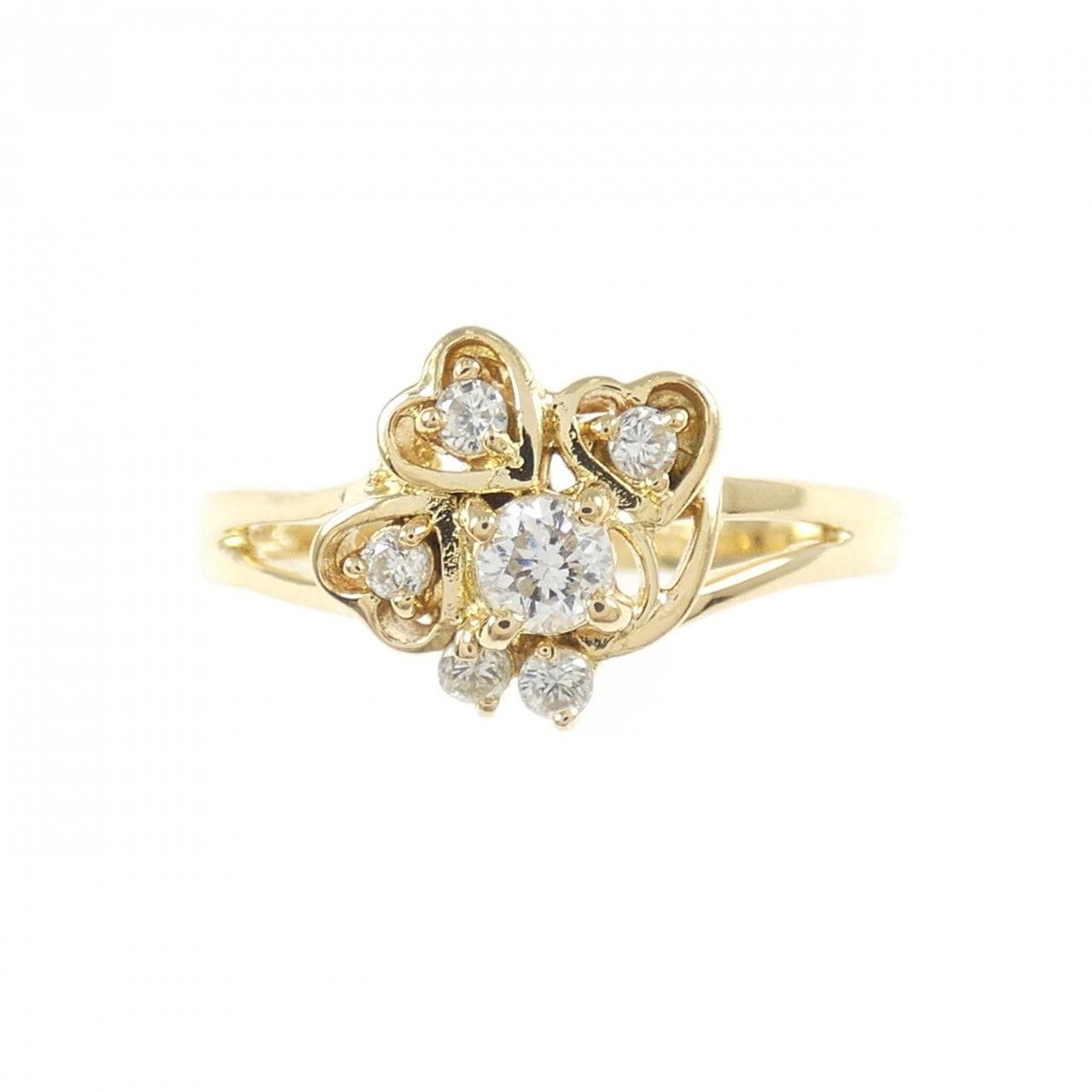 K18YG ダイヤモンド リング 0.20CT
