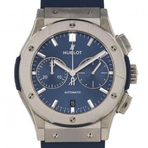 ウブロ クラシックフュージョンクロノグラフチタニウムブルー 521.NX.7170.LR TI 自動巻