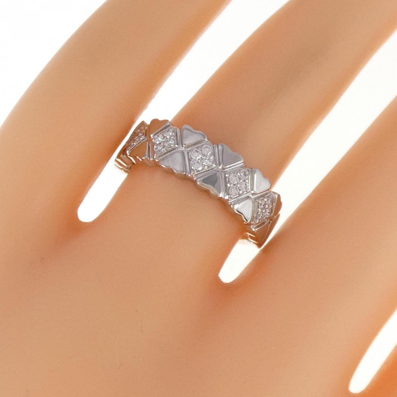 PT ハート ダイヤモンド リング 0.15CT