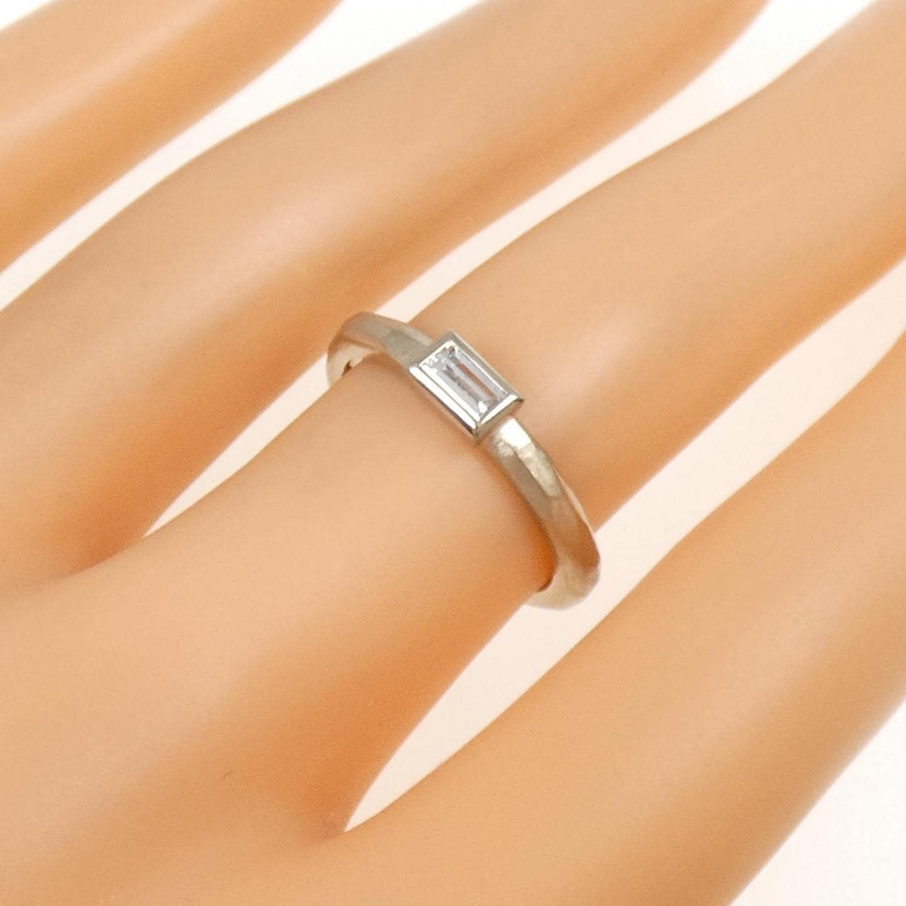 K18WG ダイヤモンド リング 0.22CT