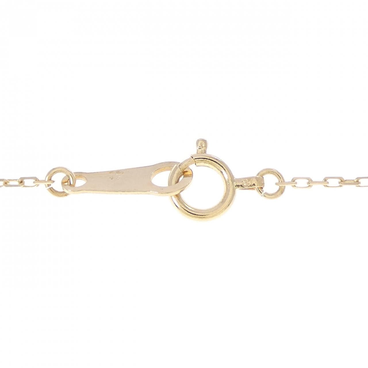 K18YG ソリティア ダイヤモンド ネックレス 0.17CT
