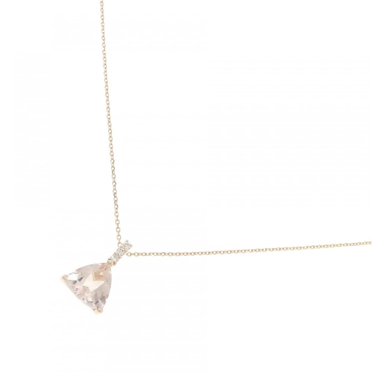 K18PG/K18YG モルガナイト ネックレス 1.30CT
