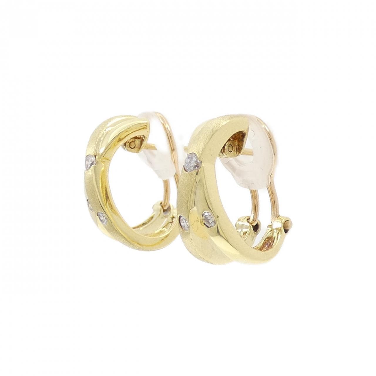 K18YG钻石耳环/耳夹0.20CT