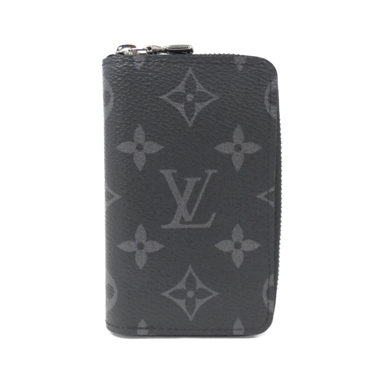 LOUIS VUITTON Monogram Eclipse拉链零钱包立式 M81662竖版INCASE