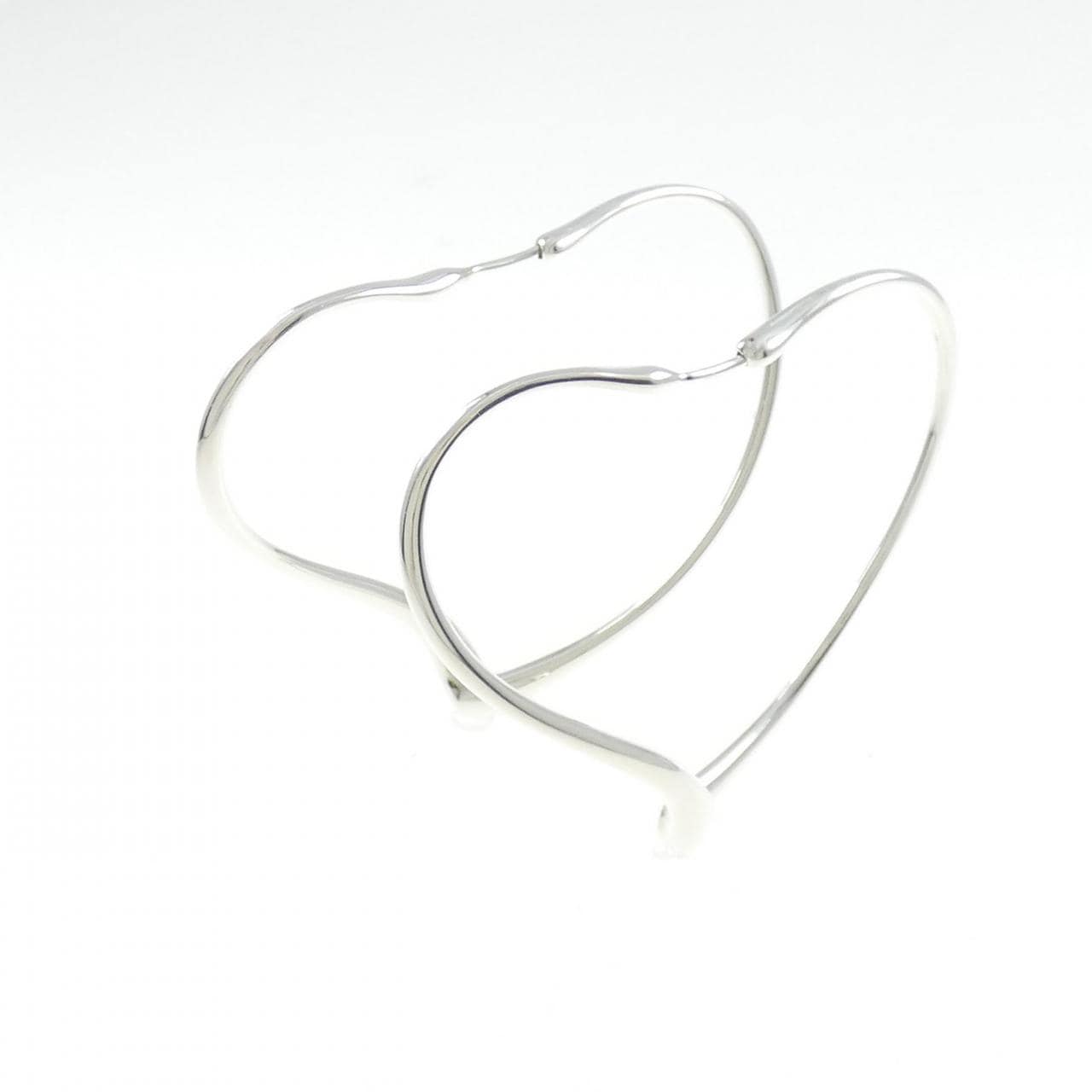 TIFFANY open heart hoop earrings