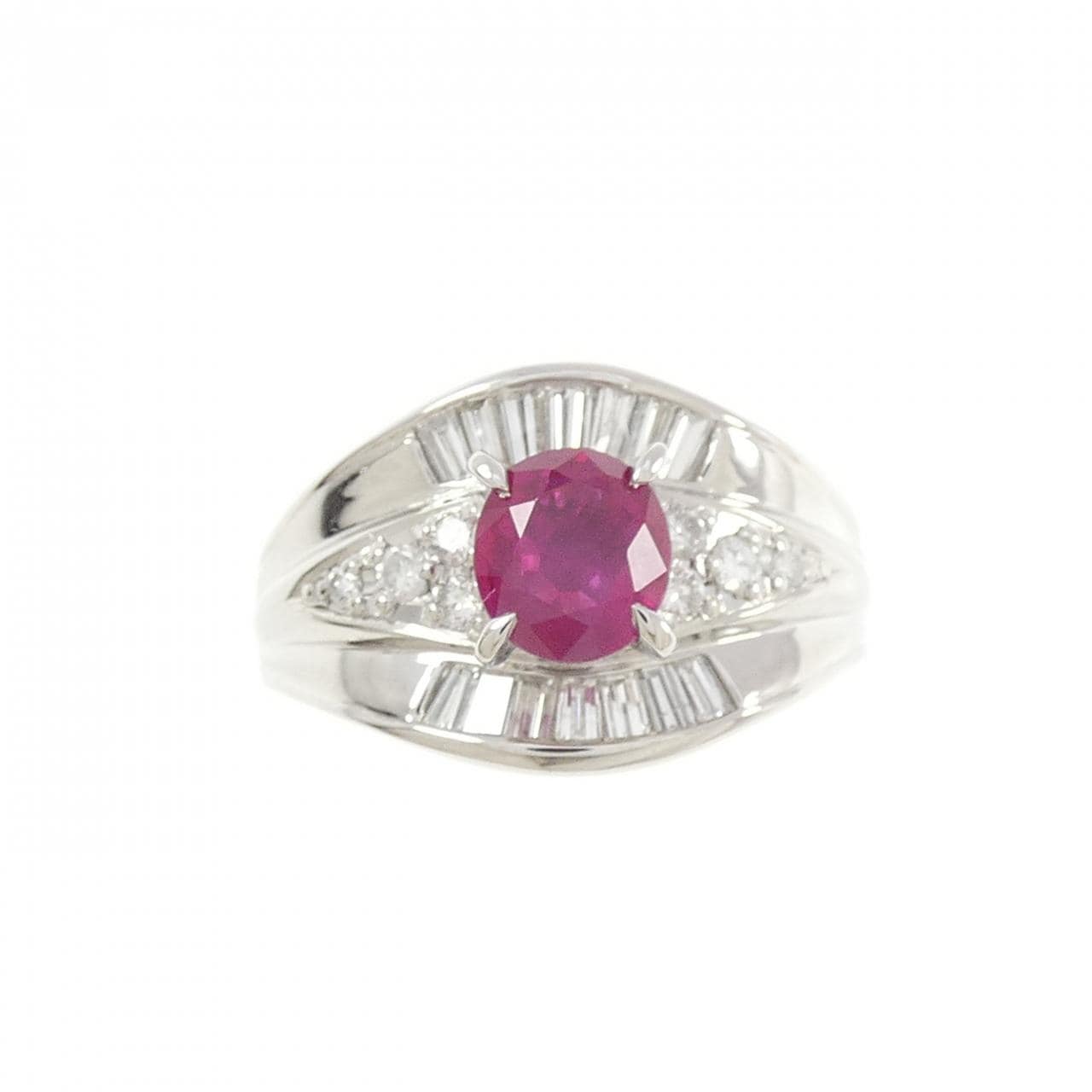 PT900 ルビー リング 1.00CT