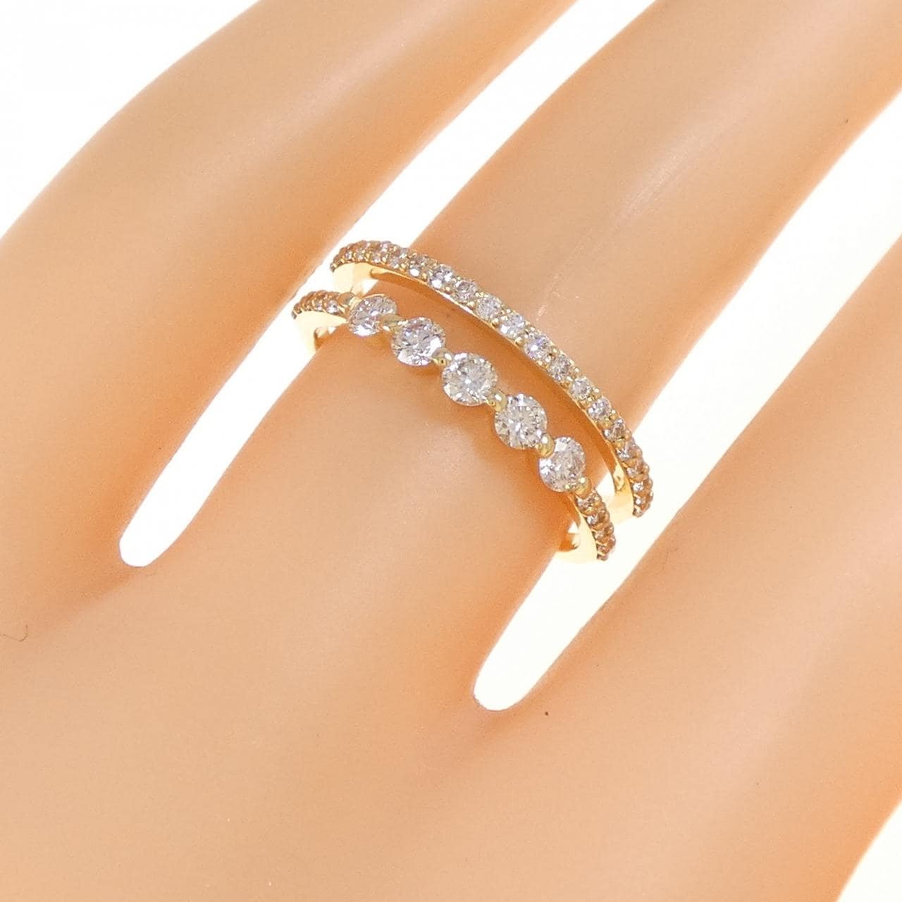 K18YG ダイヤモンド リング 0.53CT