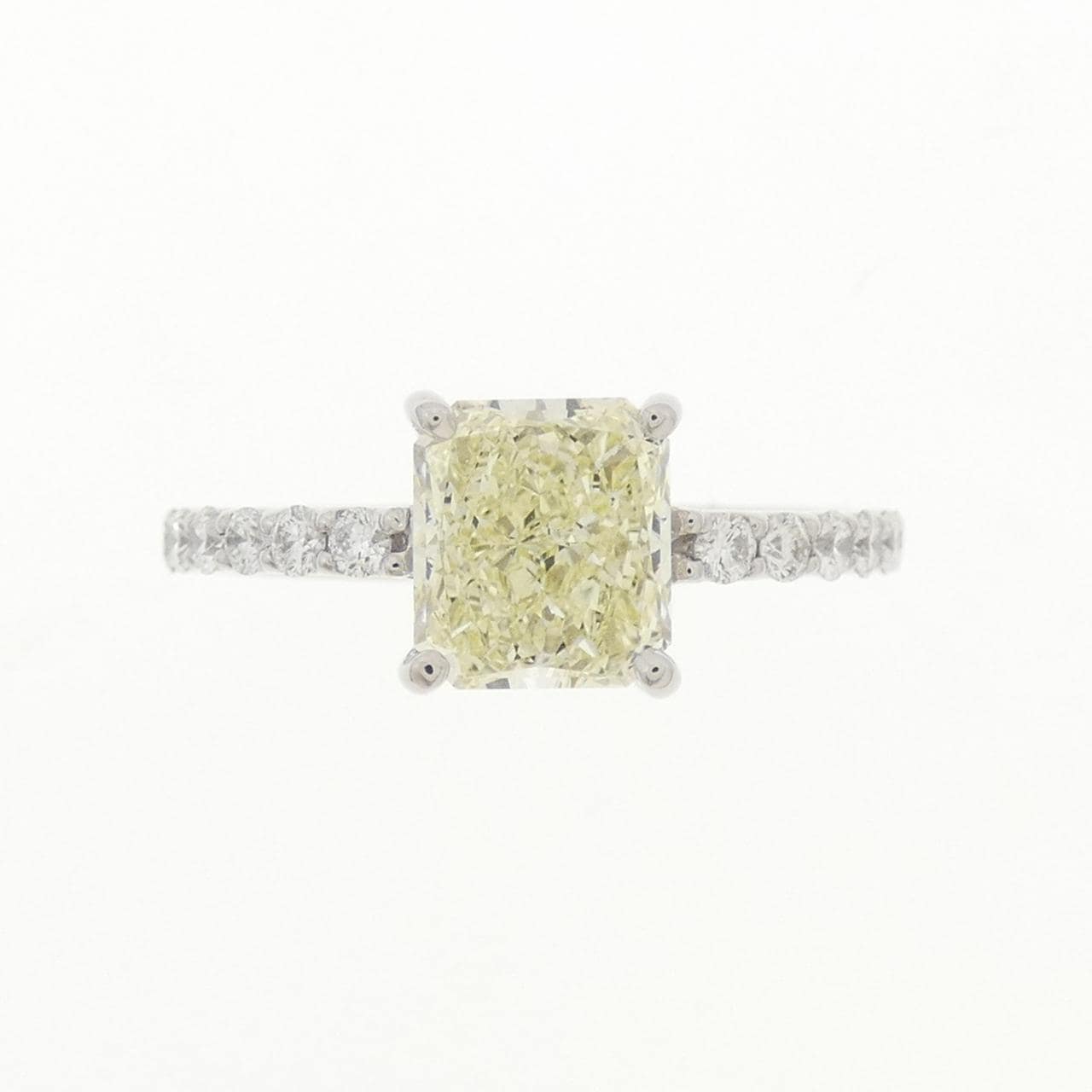 【リメイク】PT900 ダイヤモンド リング 1.30CT LY VS2 ファンシーカット