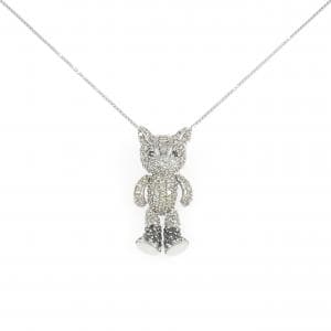 K18WG ダイヤモンド ネックレス 1.38CT