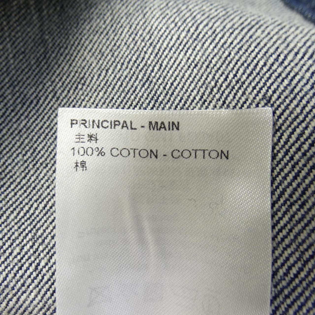 ルイヴィトン LOUIS VUITTON レザーアクセントデニムジャケット FOJA07GM1 デニムジャケット