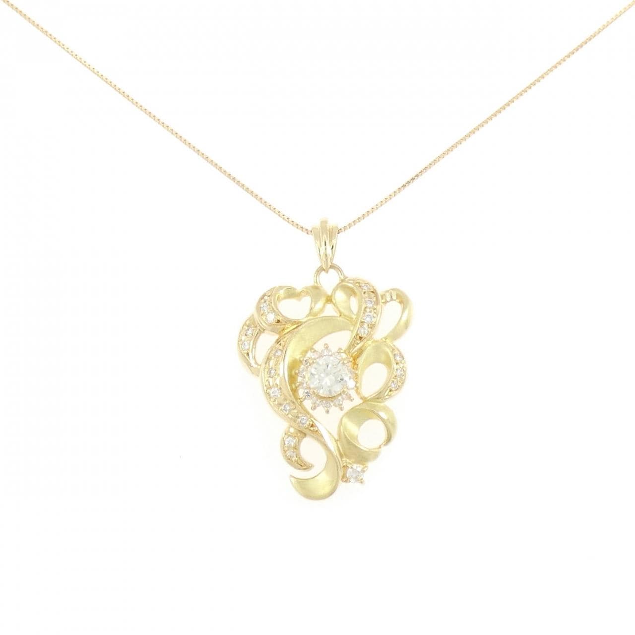 K18YG ダイヤモンド ネックレス 0.31CT