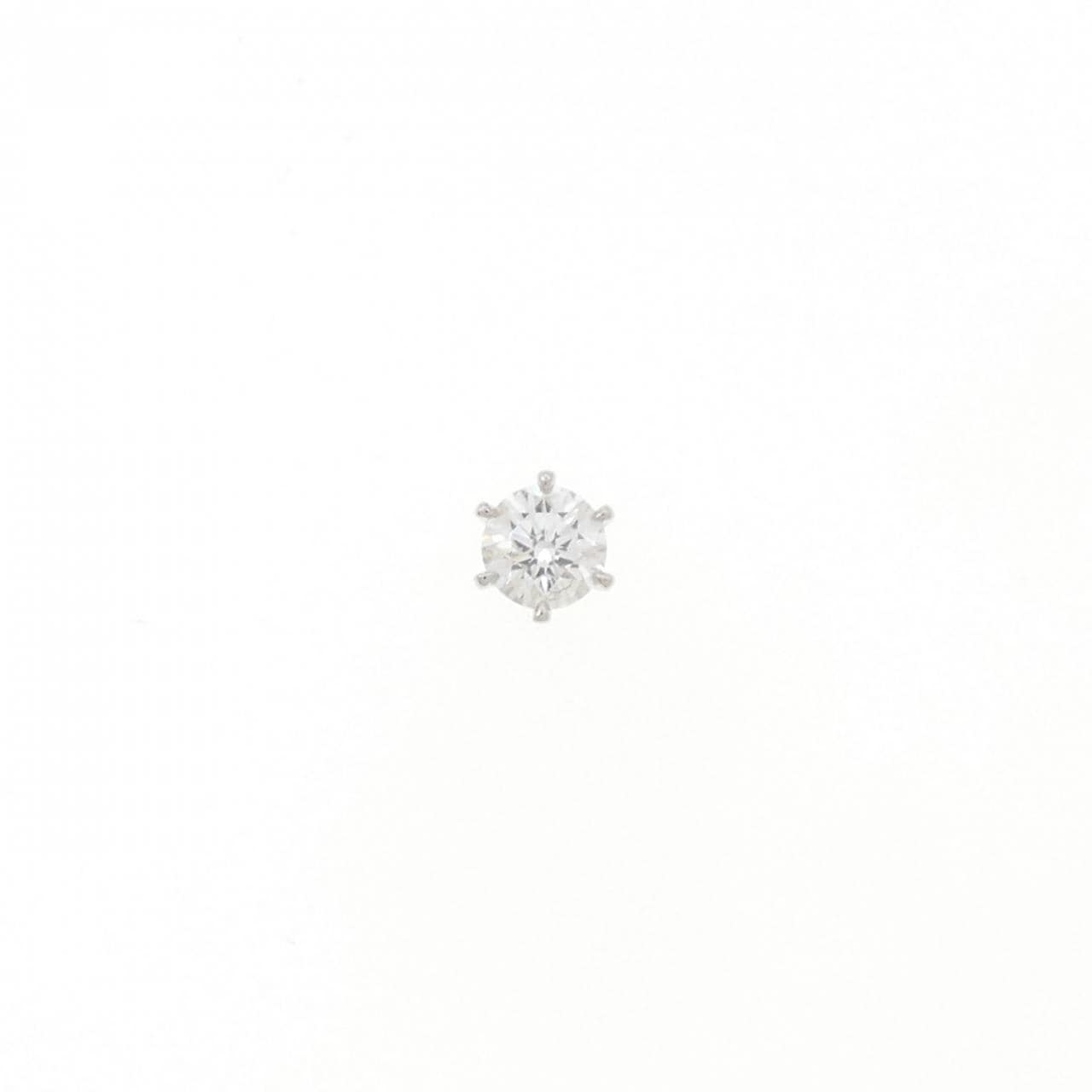 【リメイク】PT900/ST ダイヤモンド ピアス 0.301CT D VS1 VG 片耳