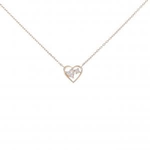 K10PG ハート ホワイトトパーズ ネックレス