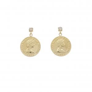 K18YG ダイヤモンド ピアス