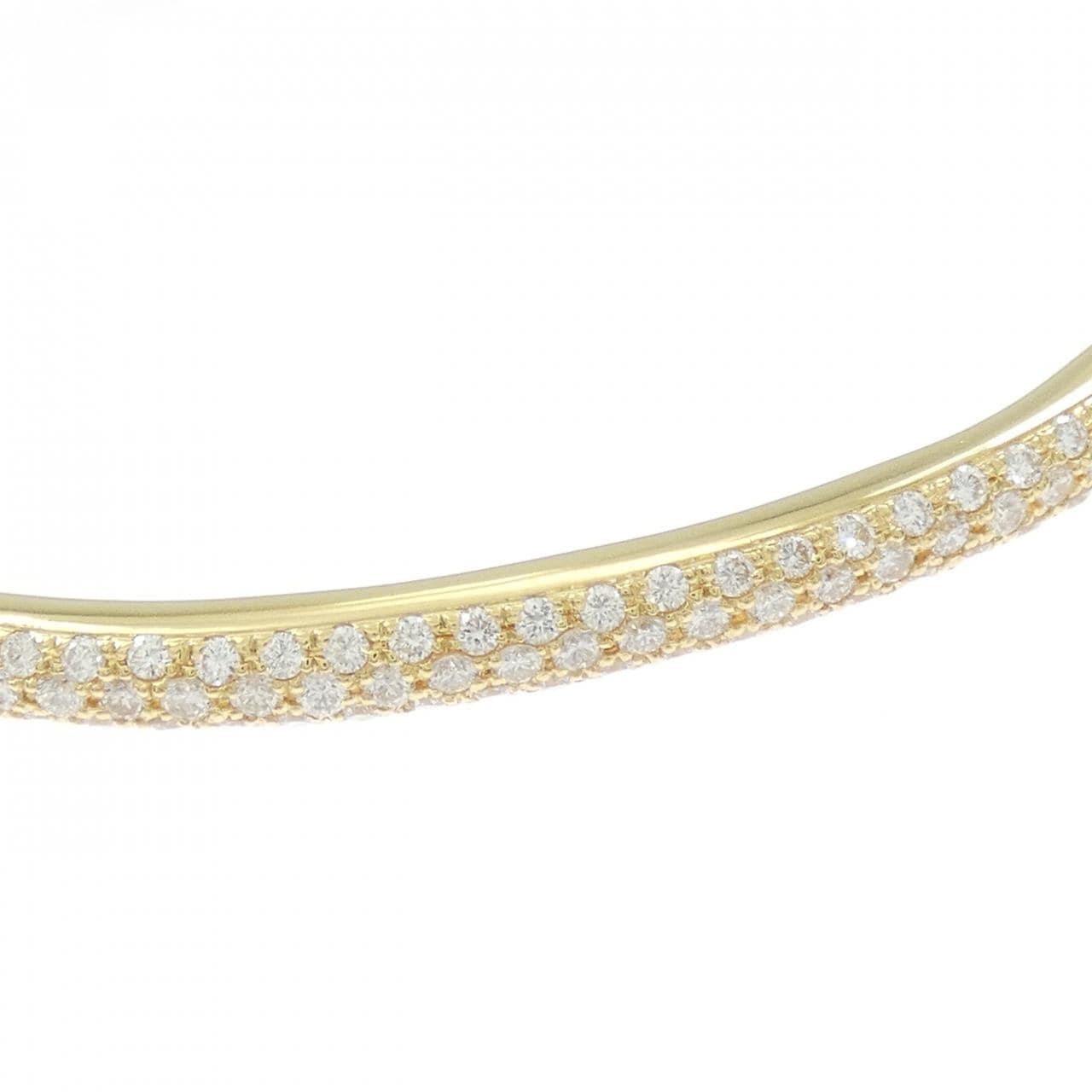 K18YG ダイヤモンド バングル 1.62CT