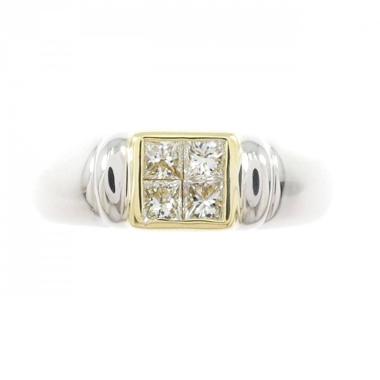 PT900/K18YG ダイヤモンド リング 0.50CT