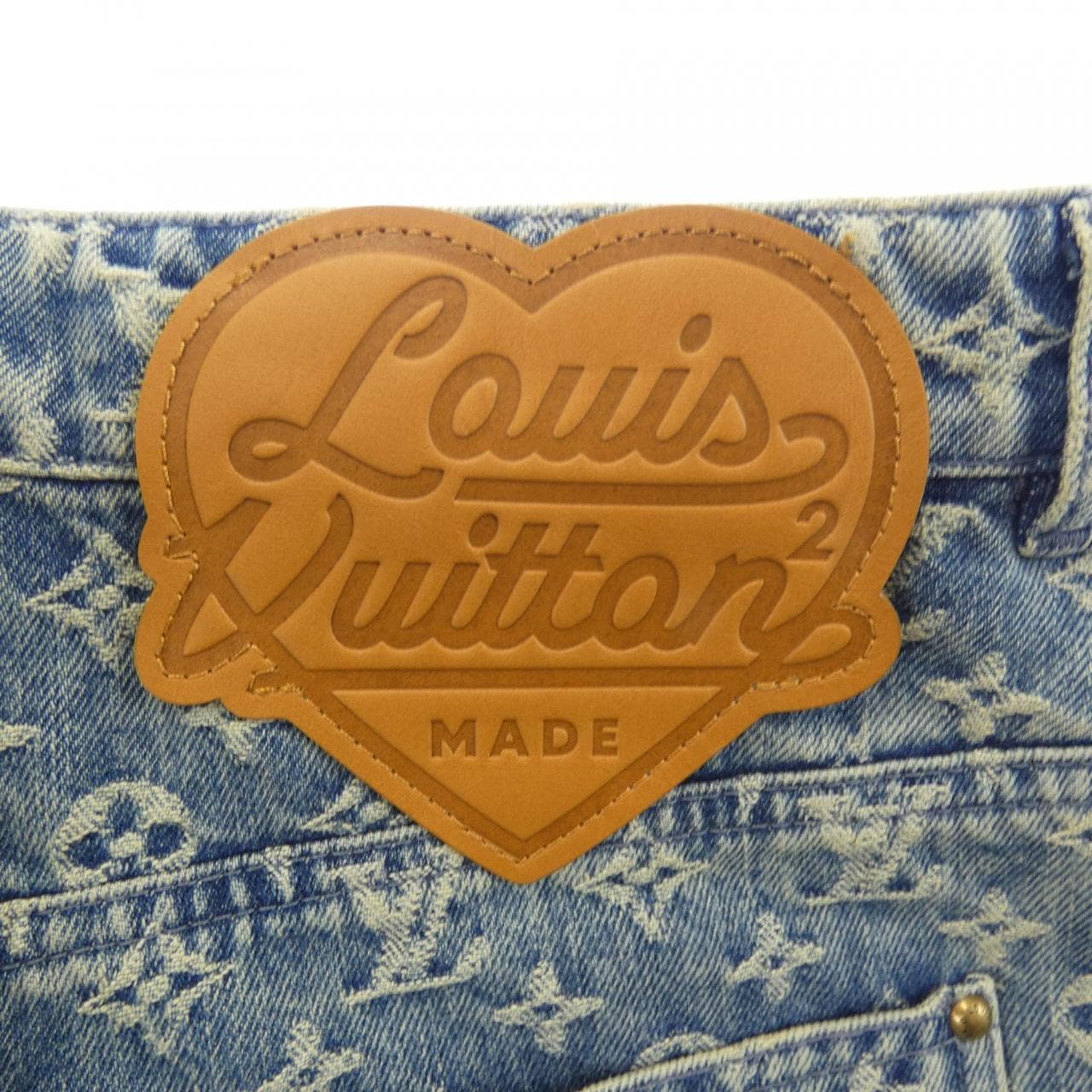ルイヴィトン LOUIS VUITTON モノグラムパッチワークデニムパンツ HMD16WUZD NIGO ジーンズ