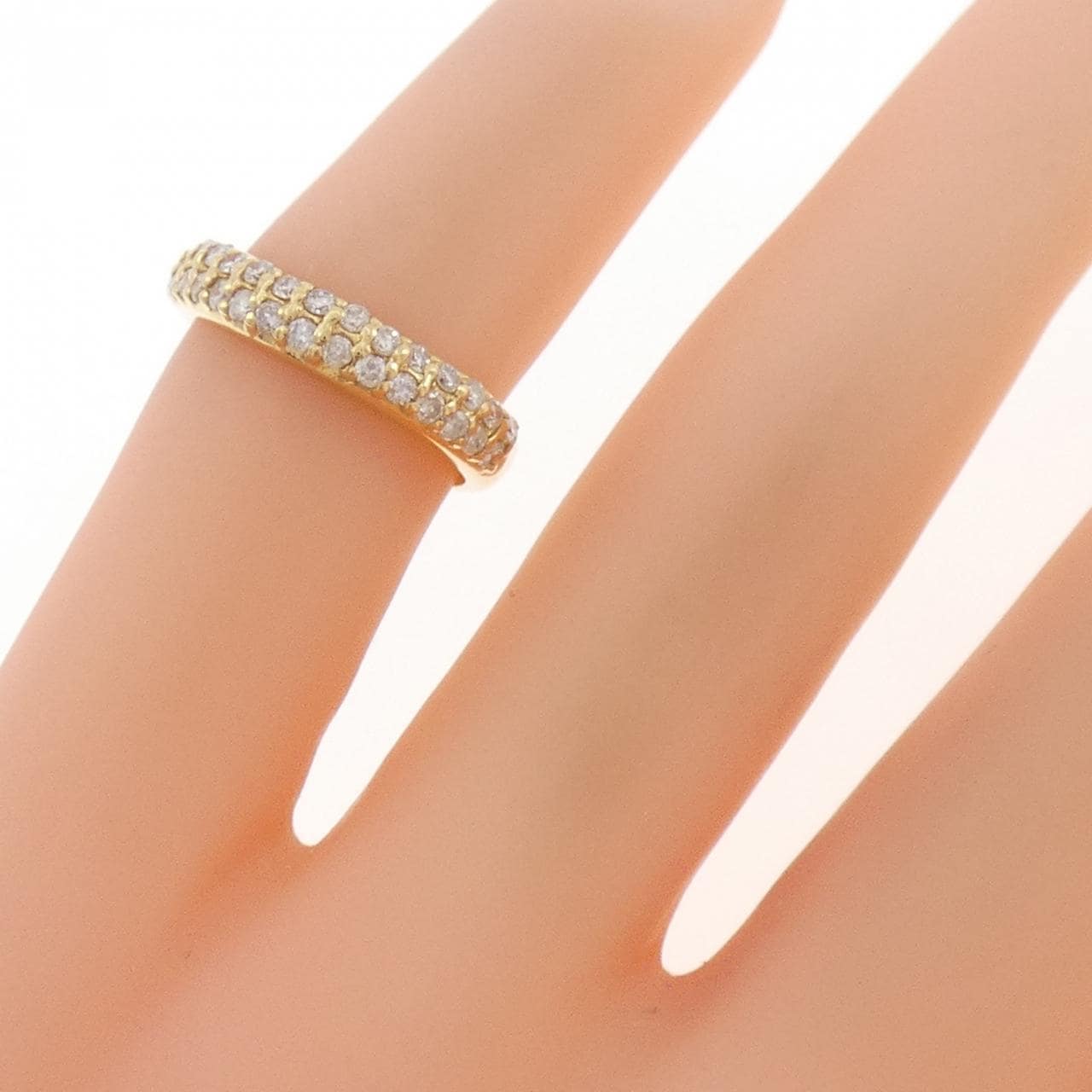 K18YG ダイヤモンド ピンキーリング 0.30CT