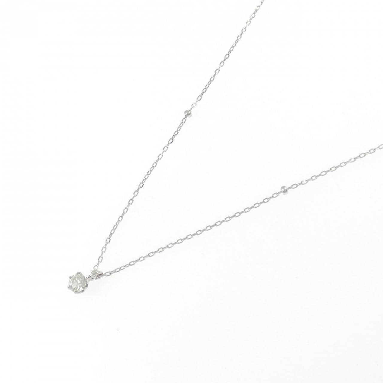 K18WG ダイヤモンド ネックレス 0.08CT
