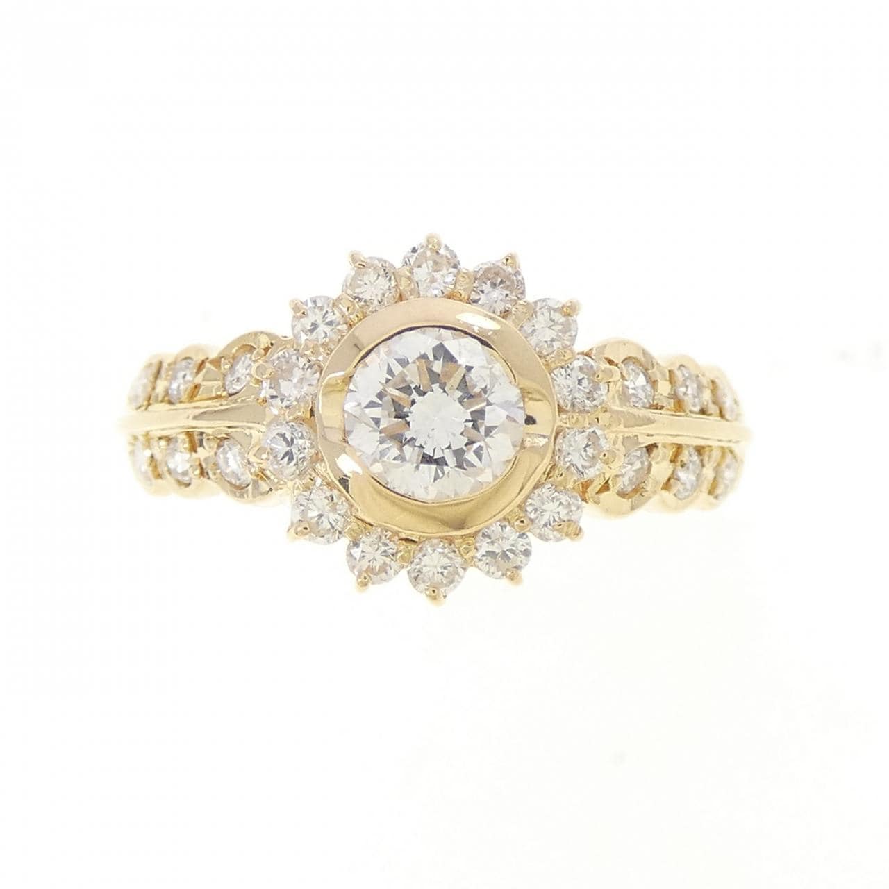 K18YG ダイヤモンド リング 0.340CT