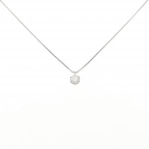 PT900/PT850 ソリティア ダイヤモンド ネックレス 0.30CT