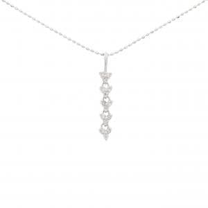 K18WG ダイヤモンド ネックレス 0.15CT
