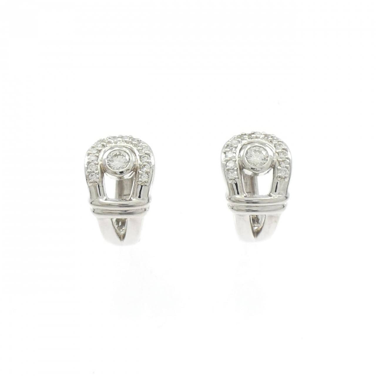 K18WG ダイヤモンド ピアス 0.50CT