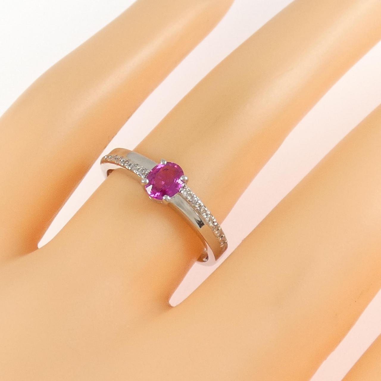 PT900 ルビー リング 0.36CT