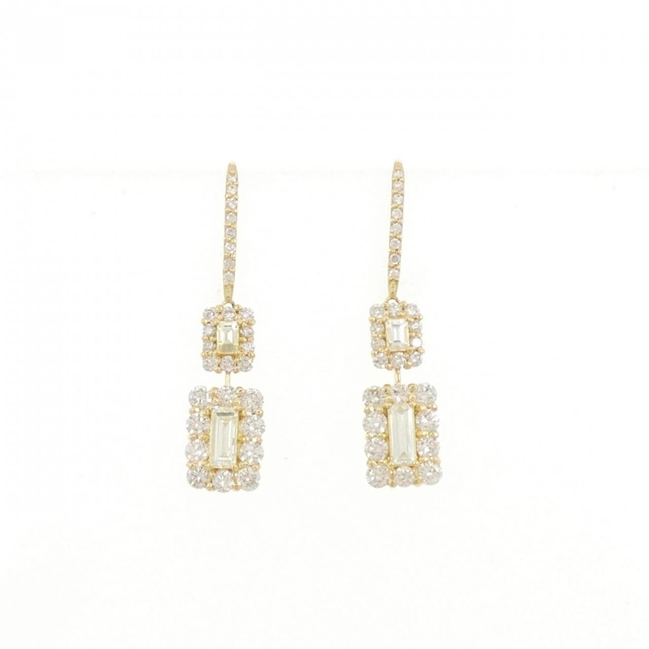 【新品】K18YG ダイヤモンド ピアス 1.40CT