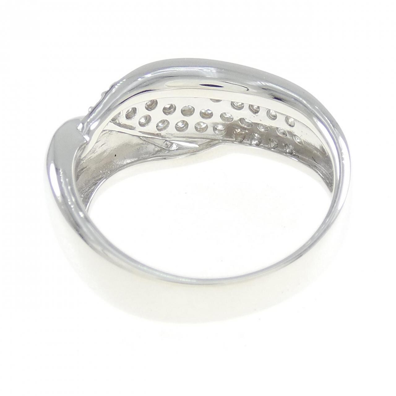 K18WG パヴェ ダイヤモンド リング 0.43CT