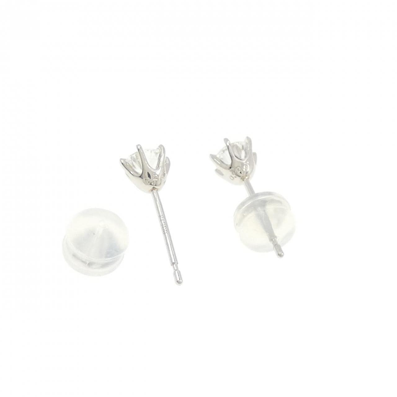 [新品] PT900钻石耳环 0.209CT 0.208CT D SI1 品质好