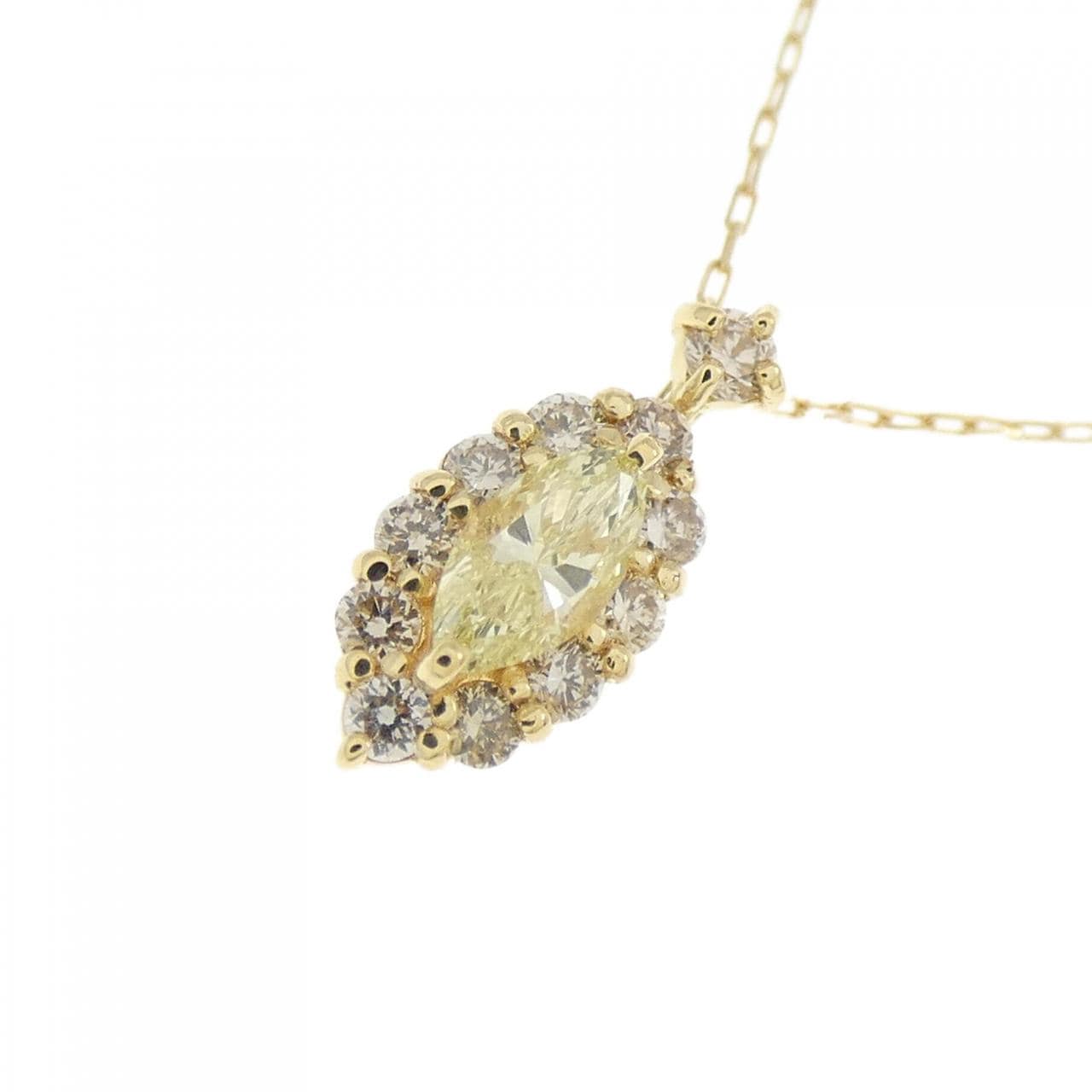 【新品】K18YG ダイヤモンド ネックレス 0.20CT