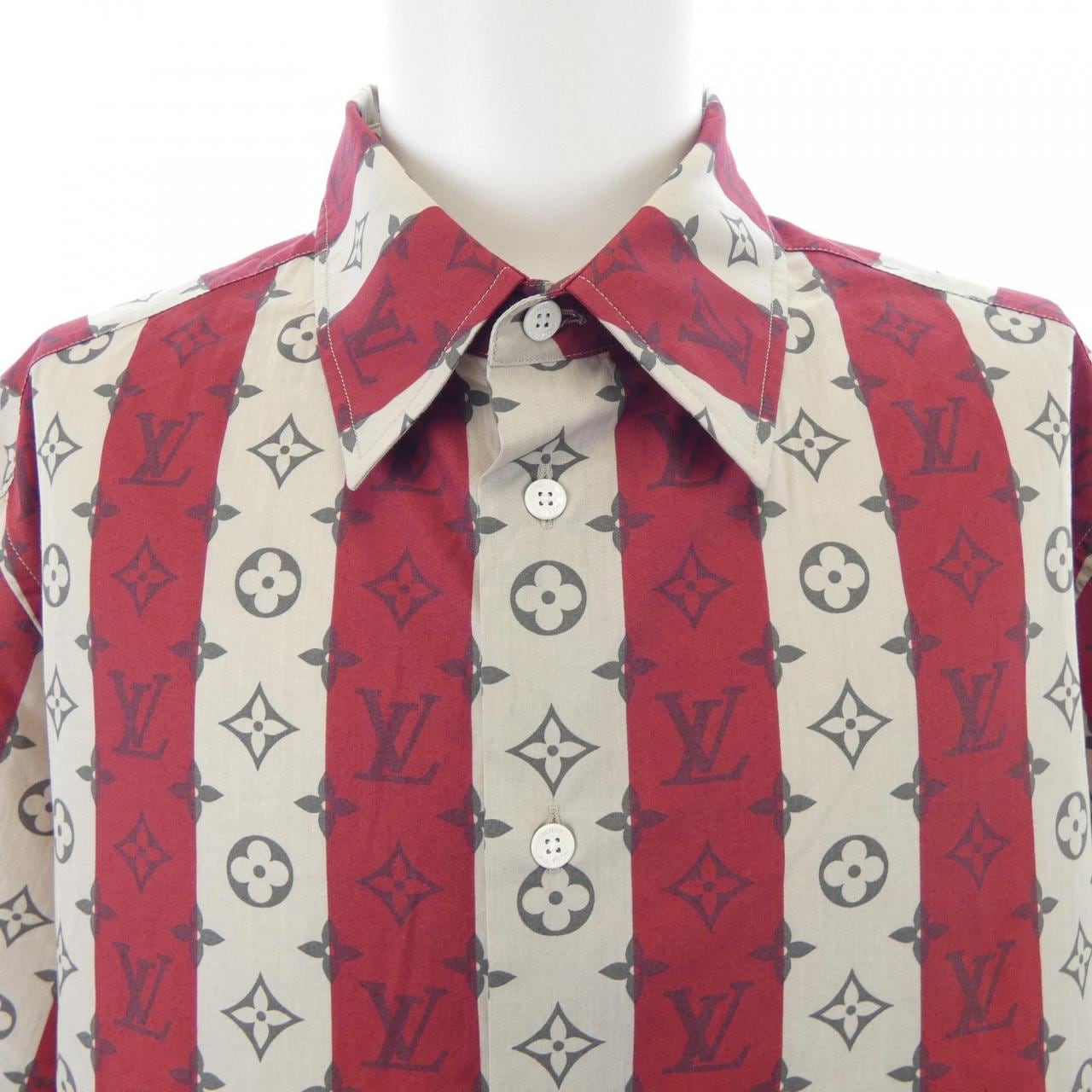 ルイヴィトン LOUIS VUITTON モノグラムトランクストライプショートスリーブ NIGO 日本限定 HMS05WJB8 S/Sシャツ