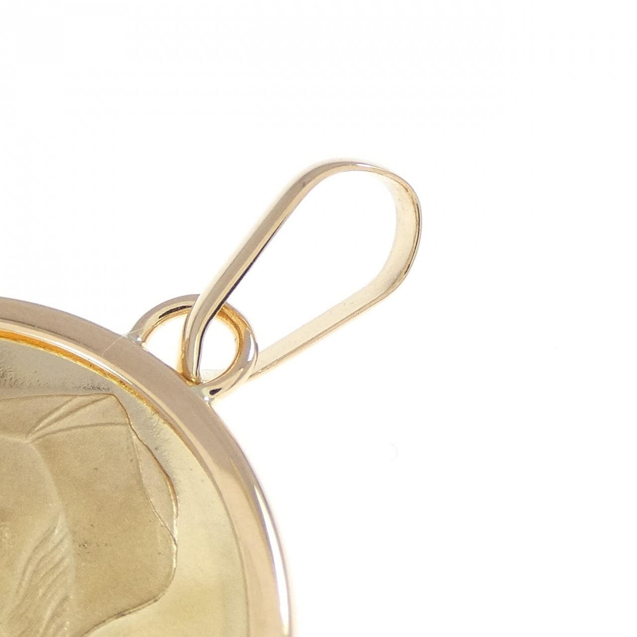 K18YG(枠) コイン ペンダント