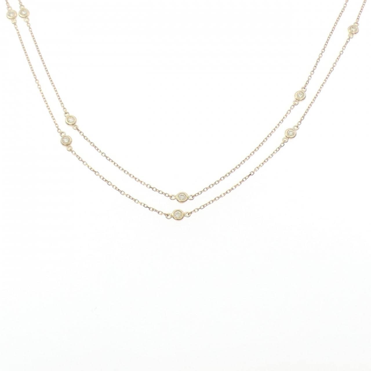 K18YG ダイヤモンド ネックレス 0.63CT