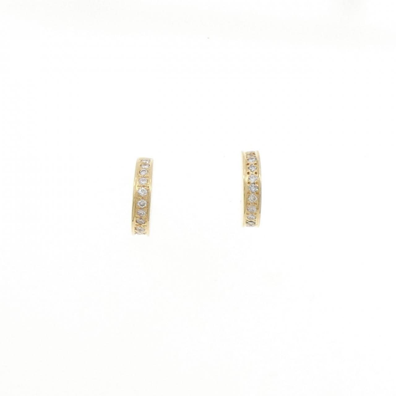 K18YG ダイヤモンド ピアス 0.18CT