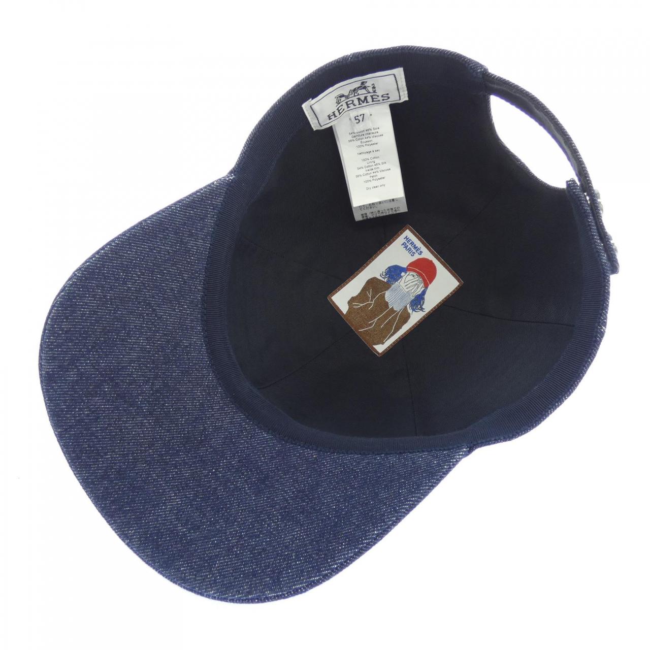 エルメス HERMES TESS DENIM LA PARISIENNE H252020N キャップ