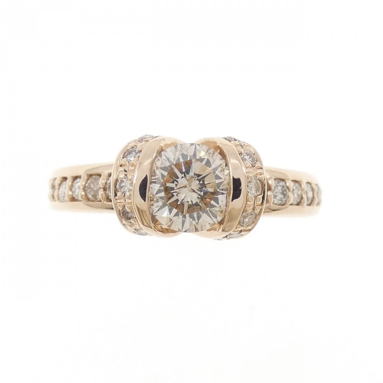 K18PG ダイヤモンド リング 0.654CT