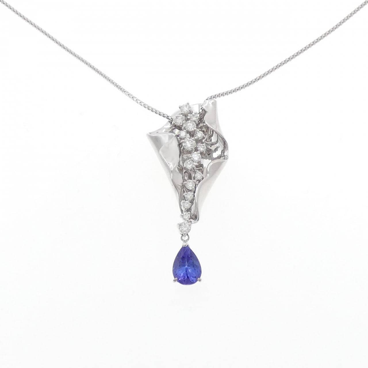 K18WG タンザナイト ネックレス 2.25CT
