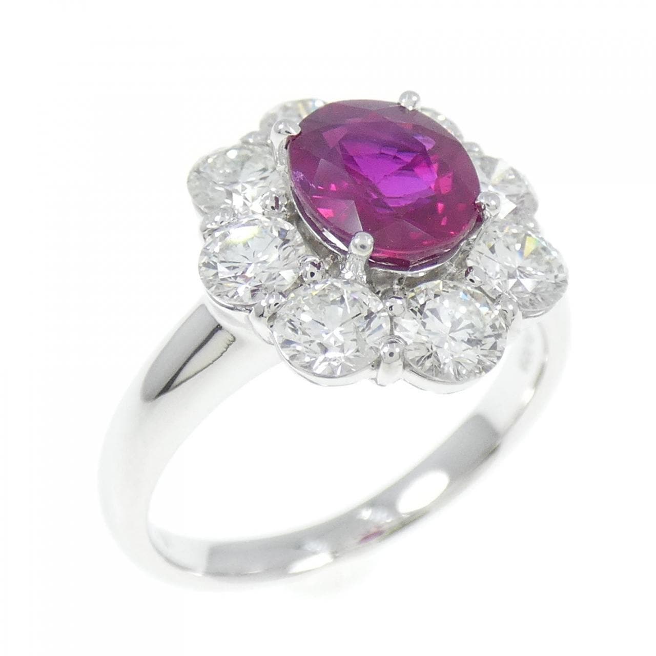 PT900 ルビー リング 1.45CT ビルマ産