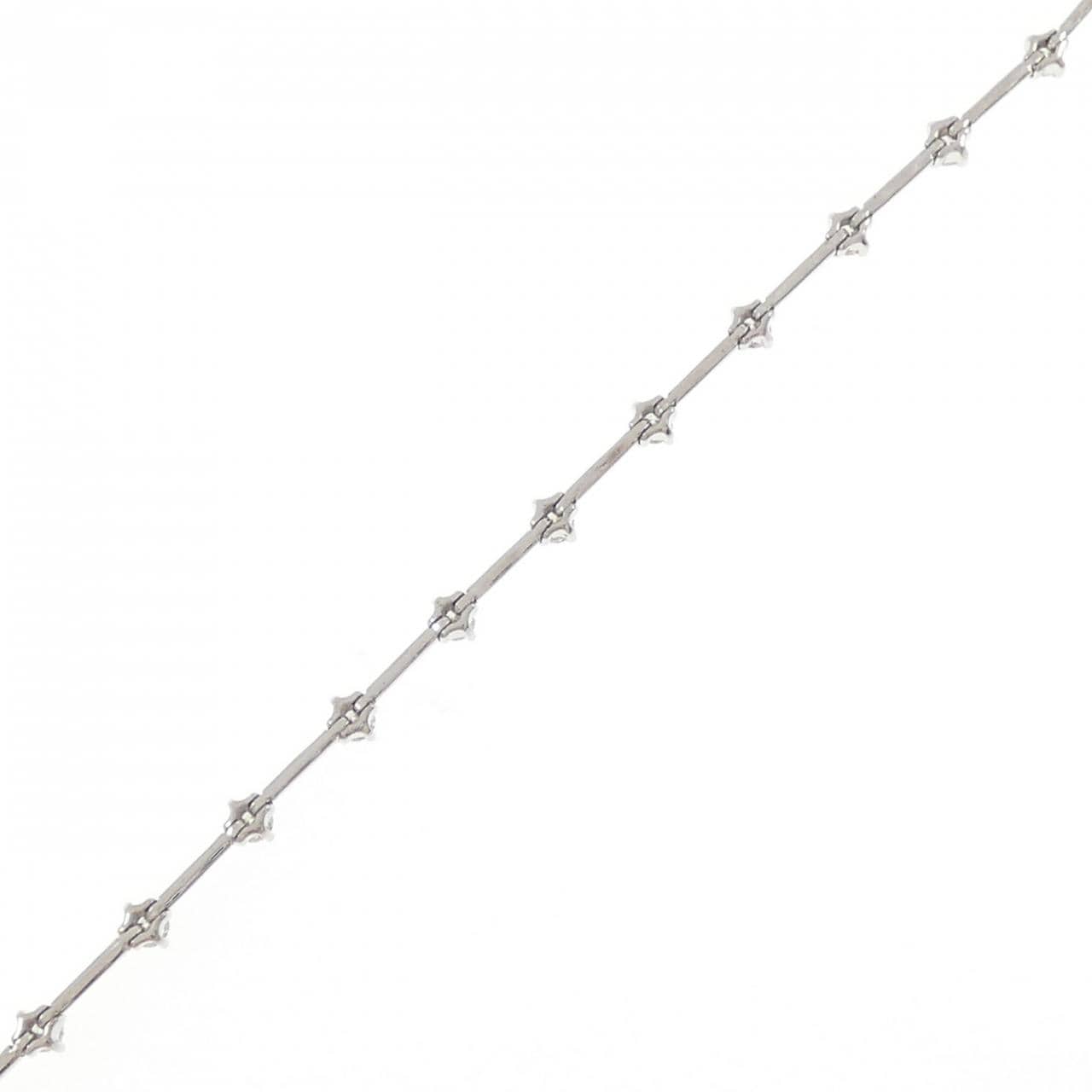K18WG ダイヤモンド ブレスレット 1.25CT