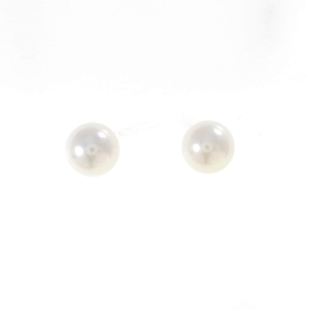 K14WG アコヤパール ピアス 7.5mm